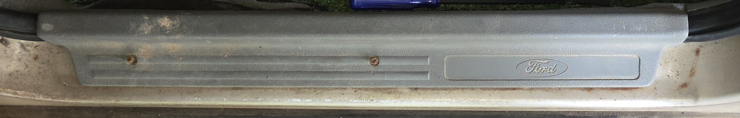 BF Falcon passenger scuff plate fitted