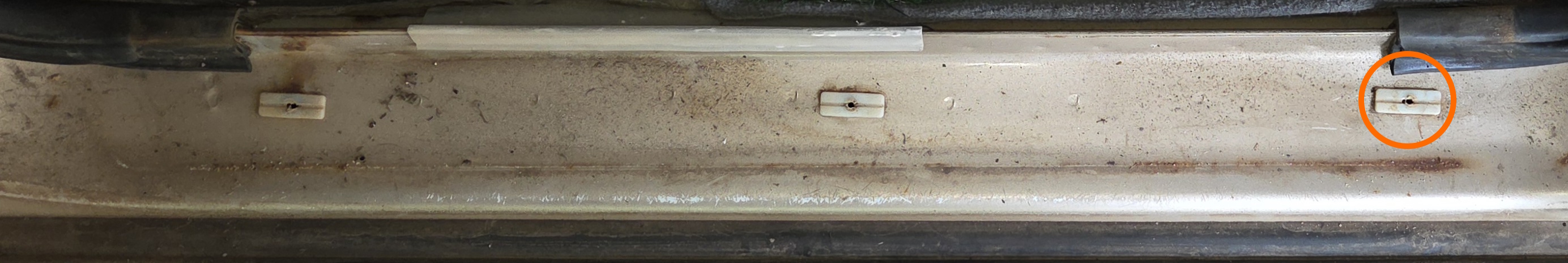Plastic tab to remove