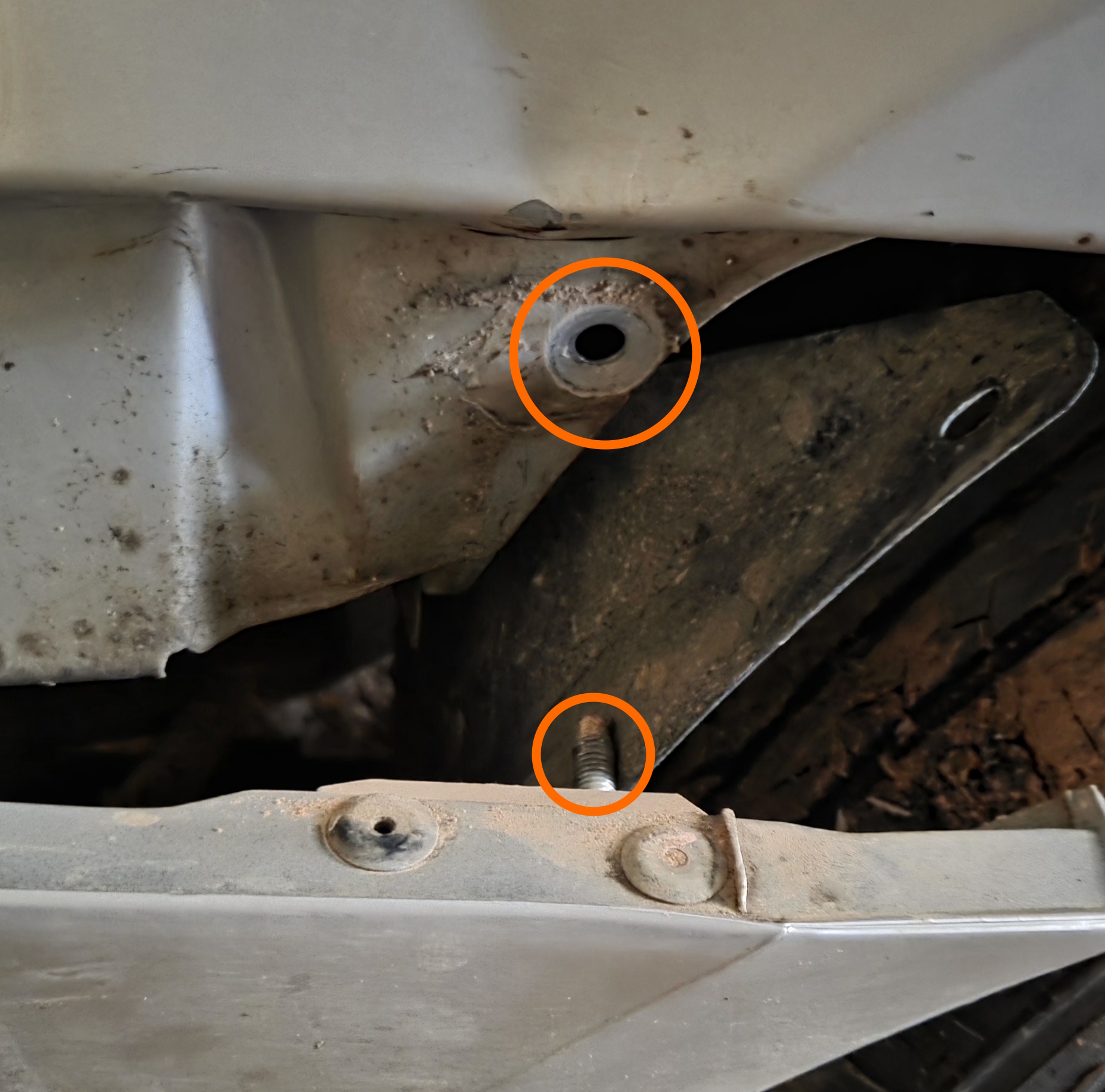 Bumper after nut removal