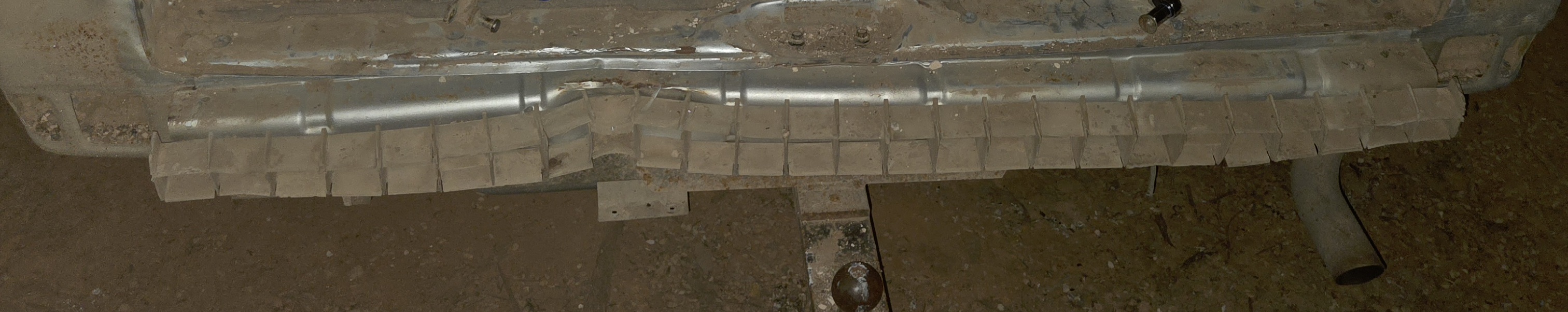 Vehicle rear after bumper removal