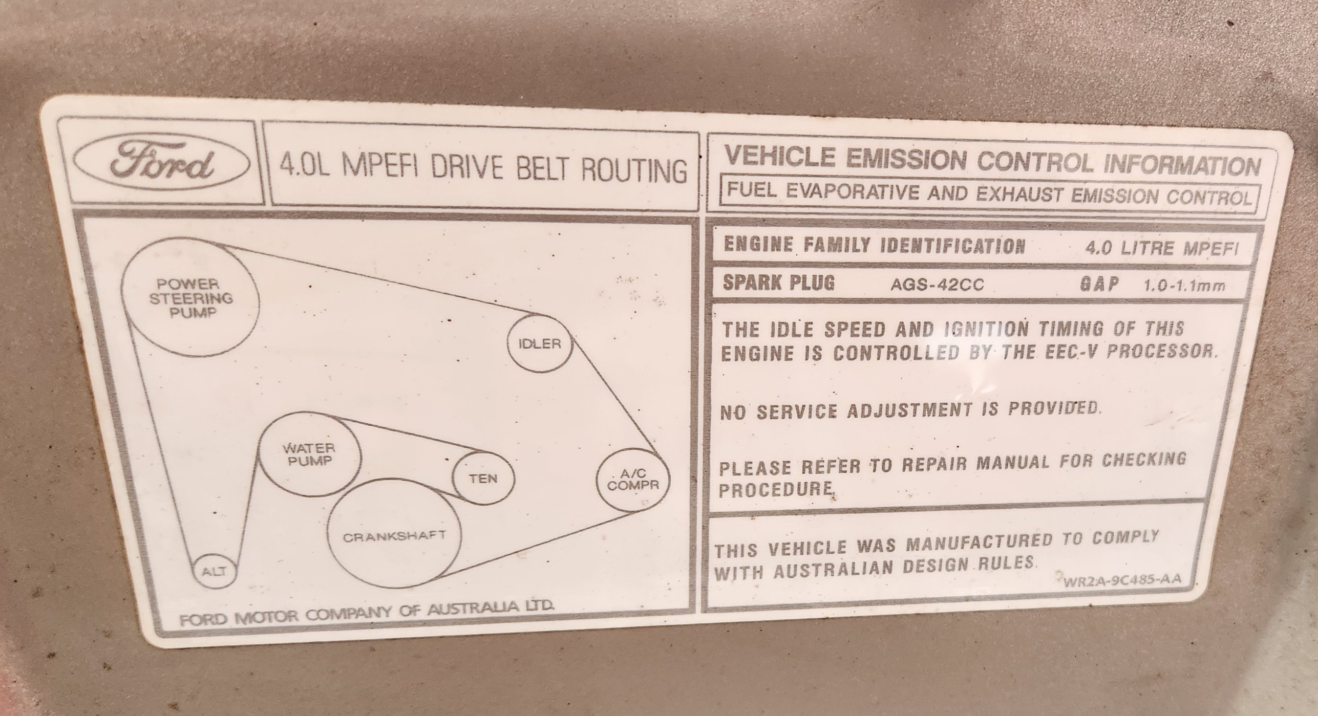 Belt configuration