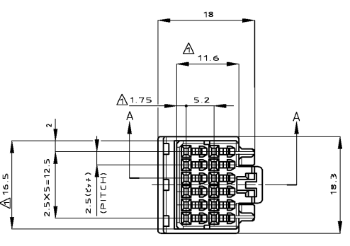 Male 12 pin connector