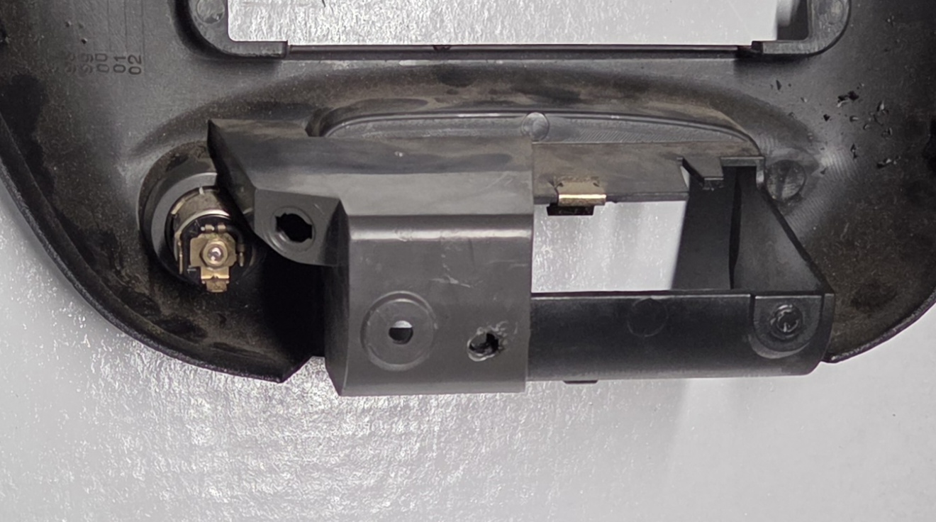 Rear of the fascia, post hole-drilling