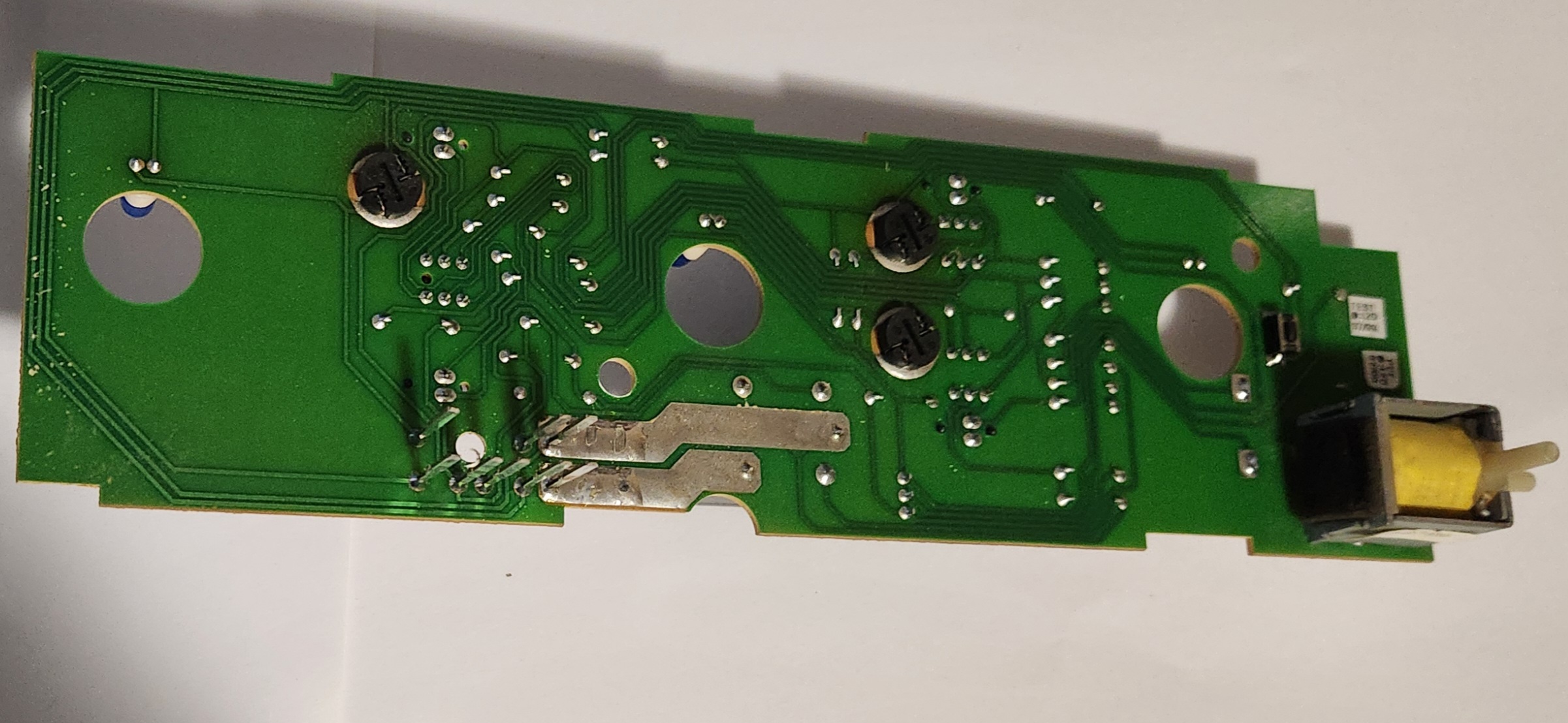 PCB removed
