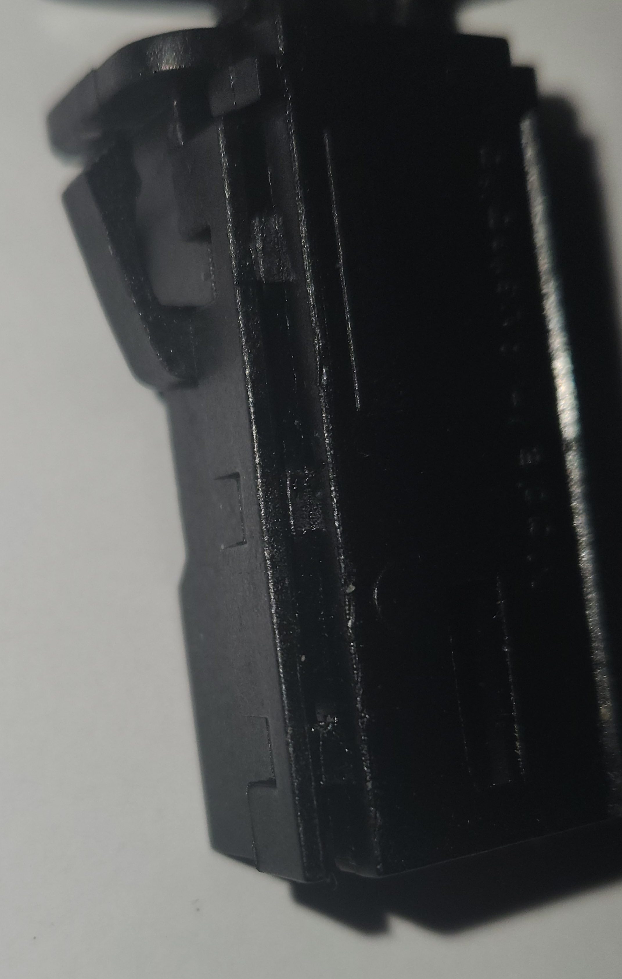 Button clips removed top view