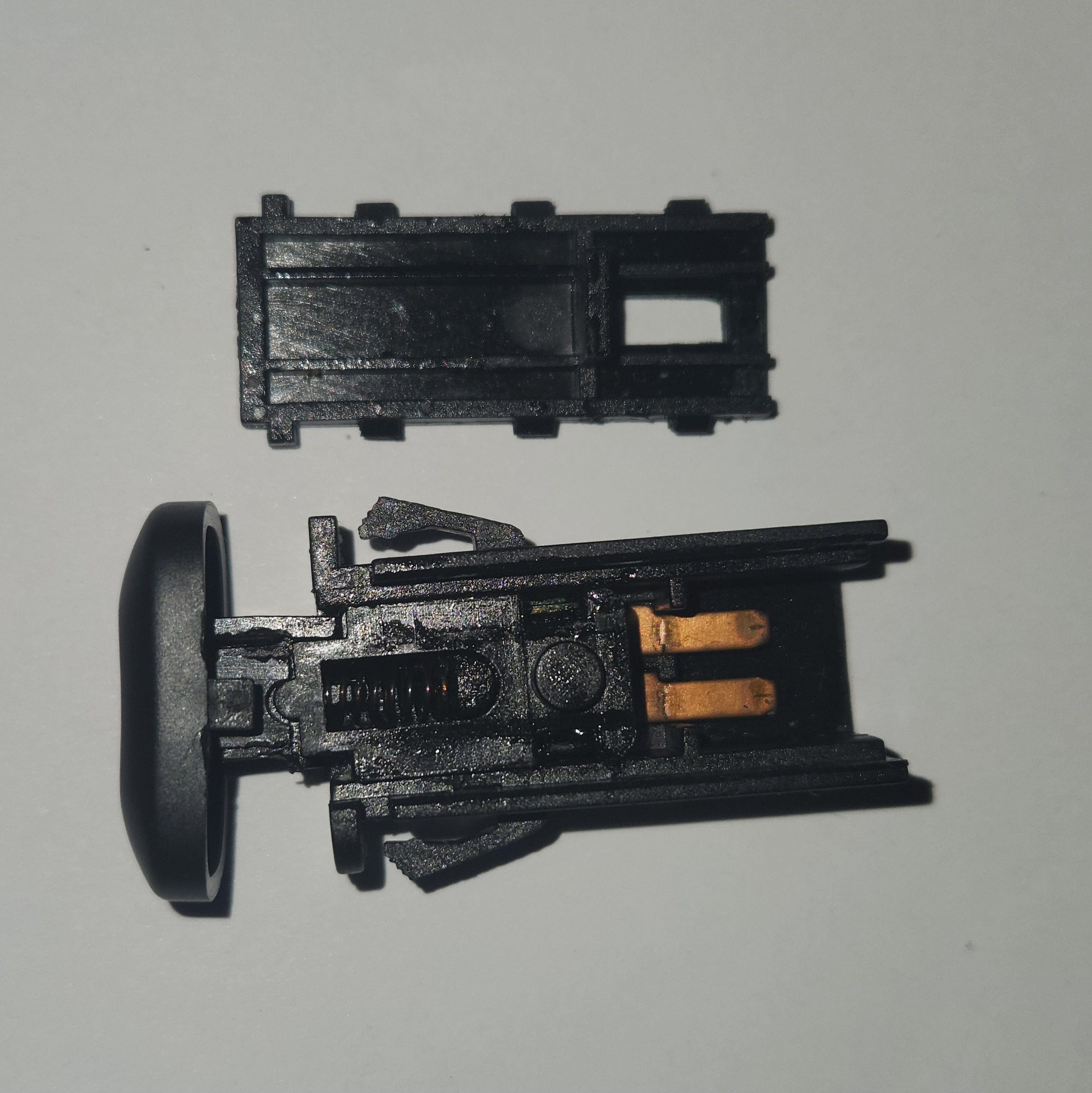 Button clip plate removed results