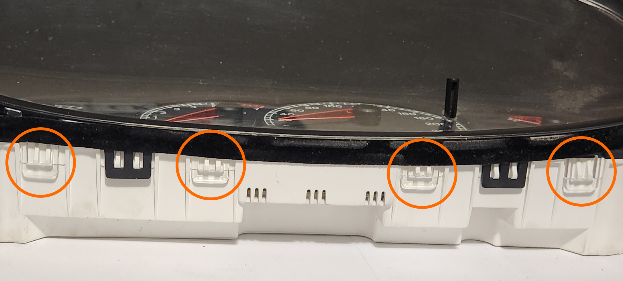 Cluster Clear Plastic Lower Clips
