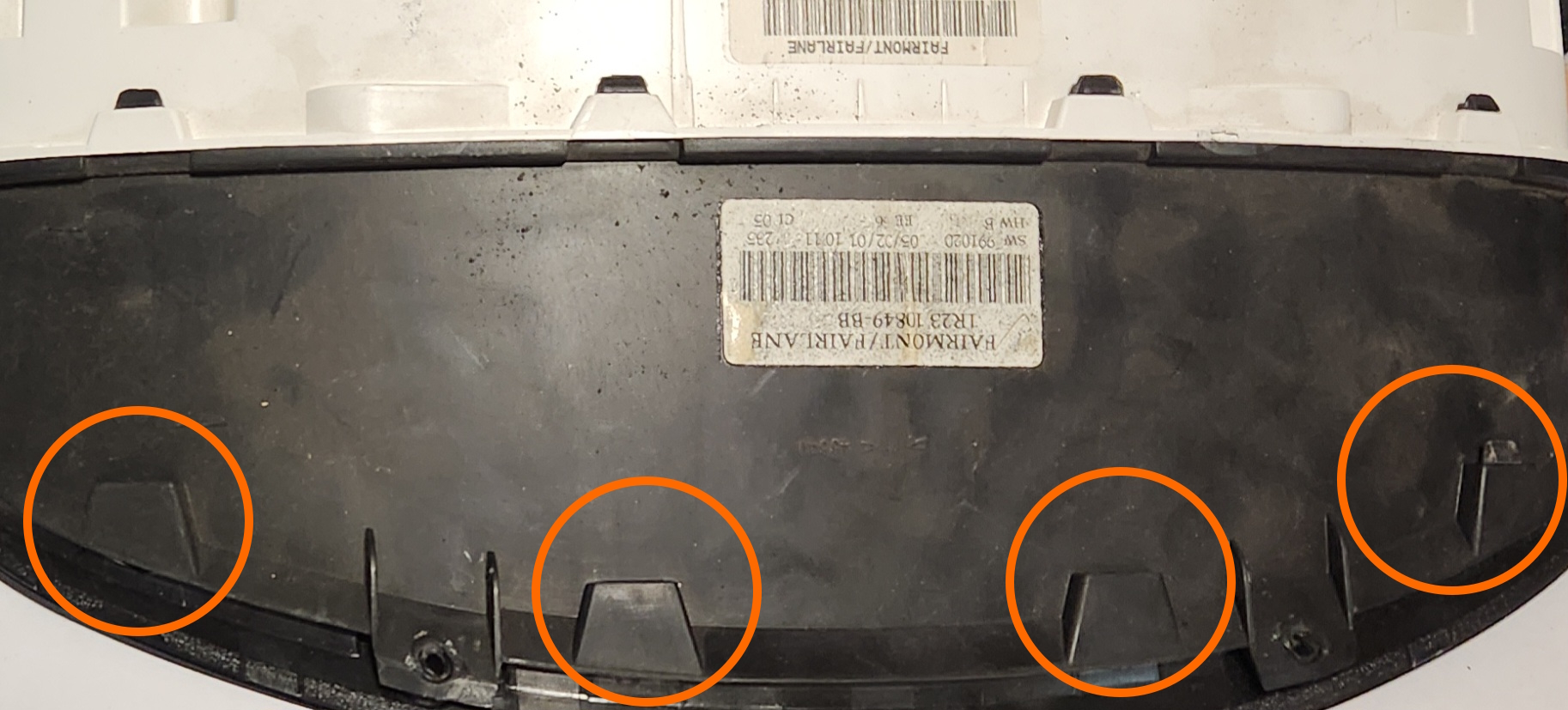 Cluster Clear Plastic Upper Clips